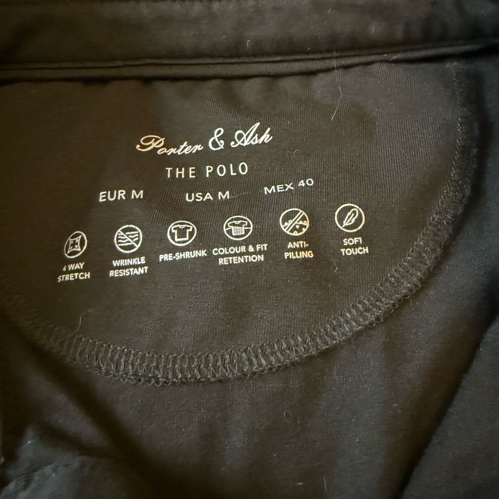 Porter & Ash Black Polo Shirt